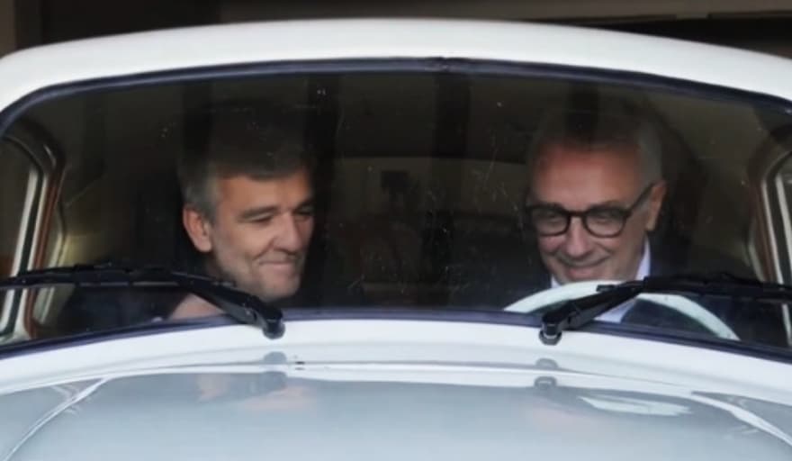 Zamora y Zabaleta presentan un spot que critica al peronismo con la metáfora de un auto antiguo